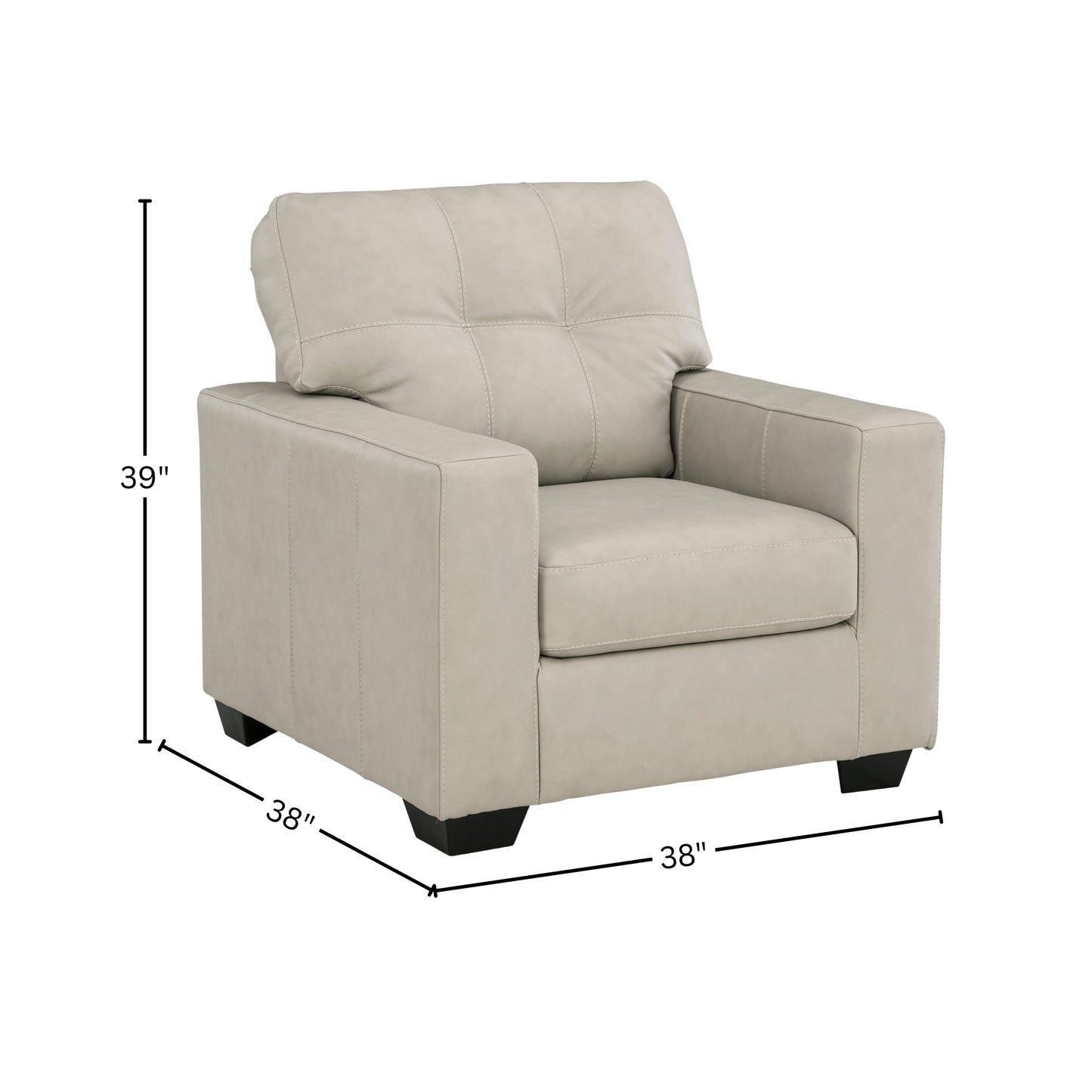 Roundhill Furniture Holmes Leather Upholstered Lounge Chair