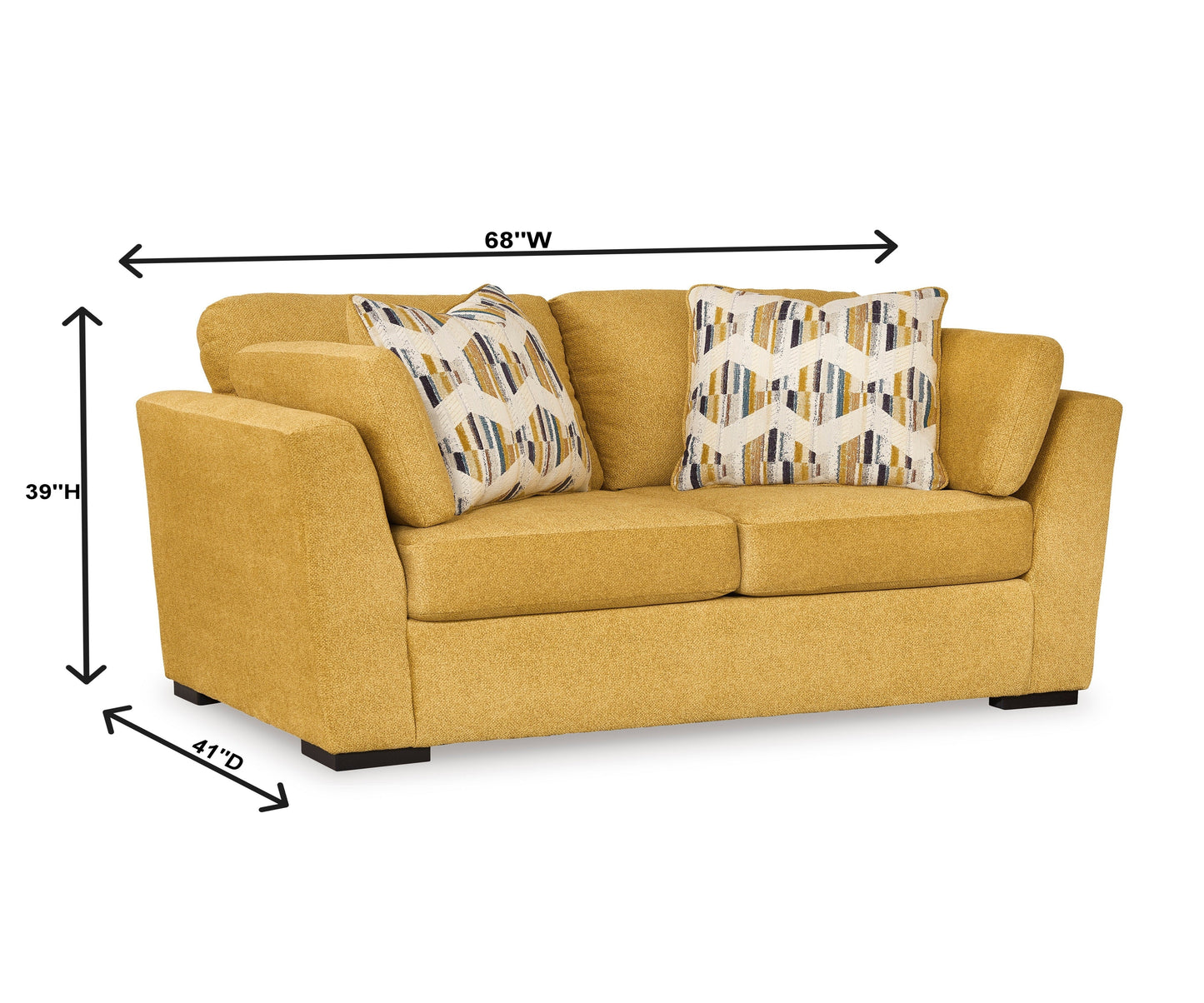 Clareen Upholstered Stationary Loveseat