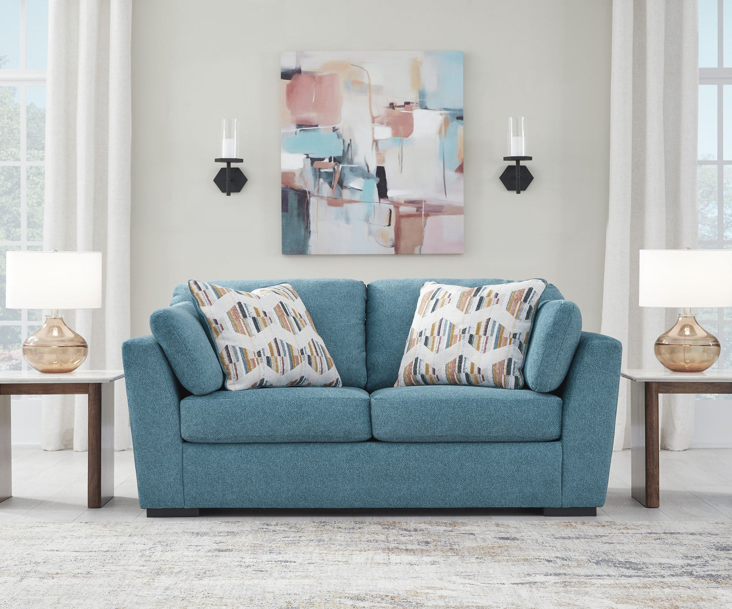 Clareen Upholstered Stationary Loveseat