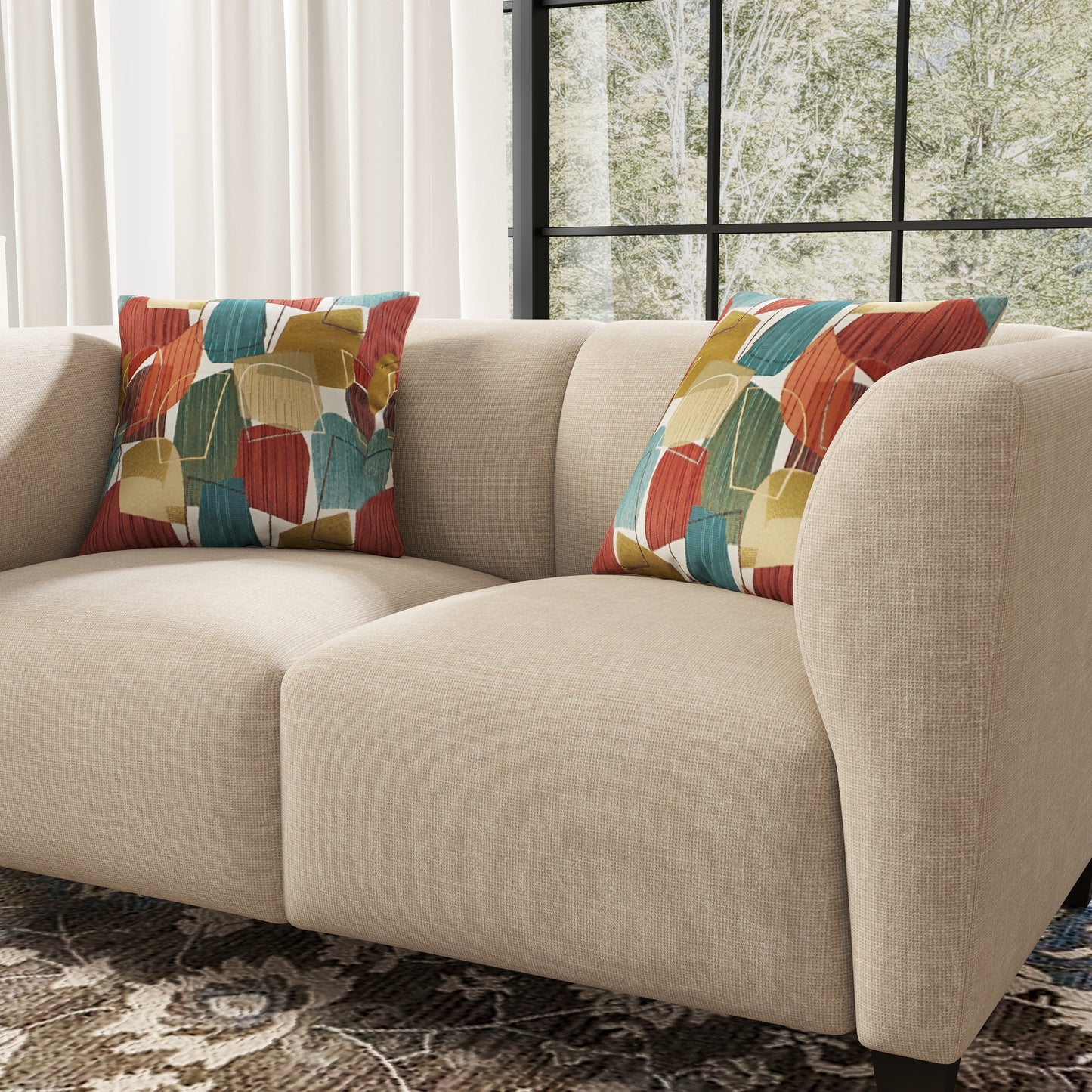 Roundhill Furniture Della Upholstered Stationary Sofa