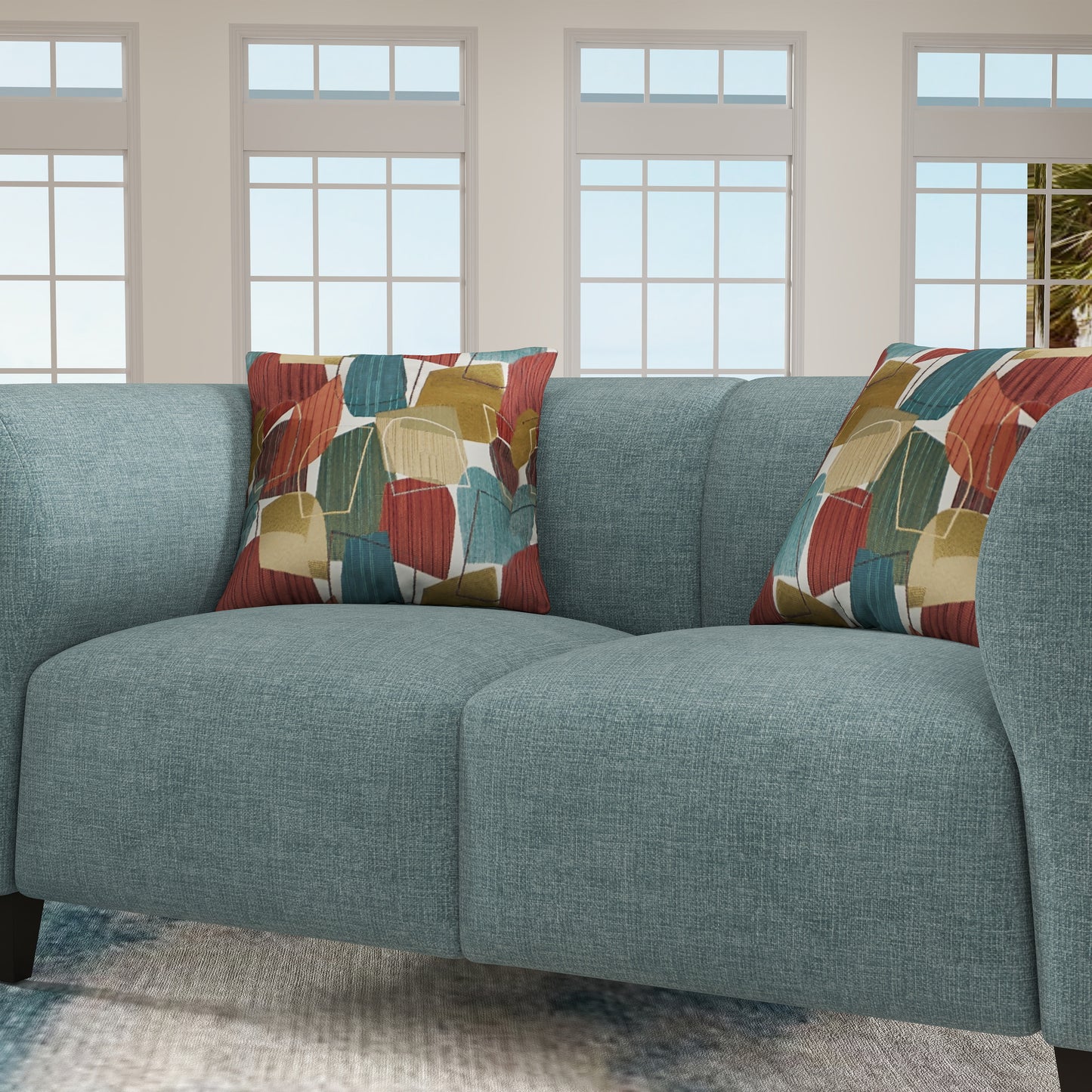 Roundhill Furniture Della Upholstered Stationary Loveseat