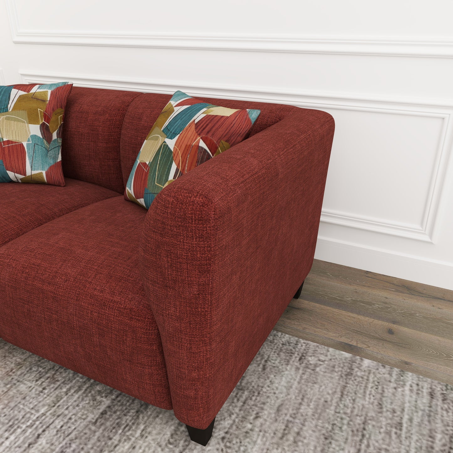 Roundhill Furniture Della Upholstered Stationary Loveseat