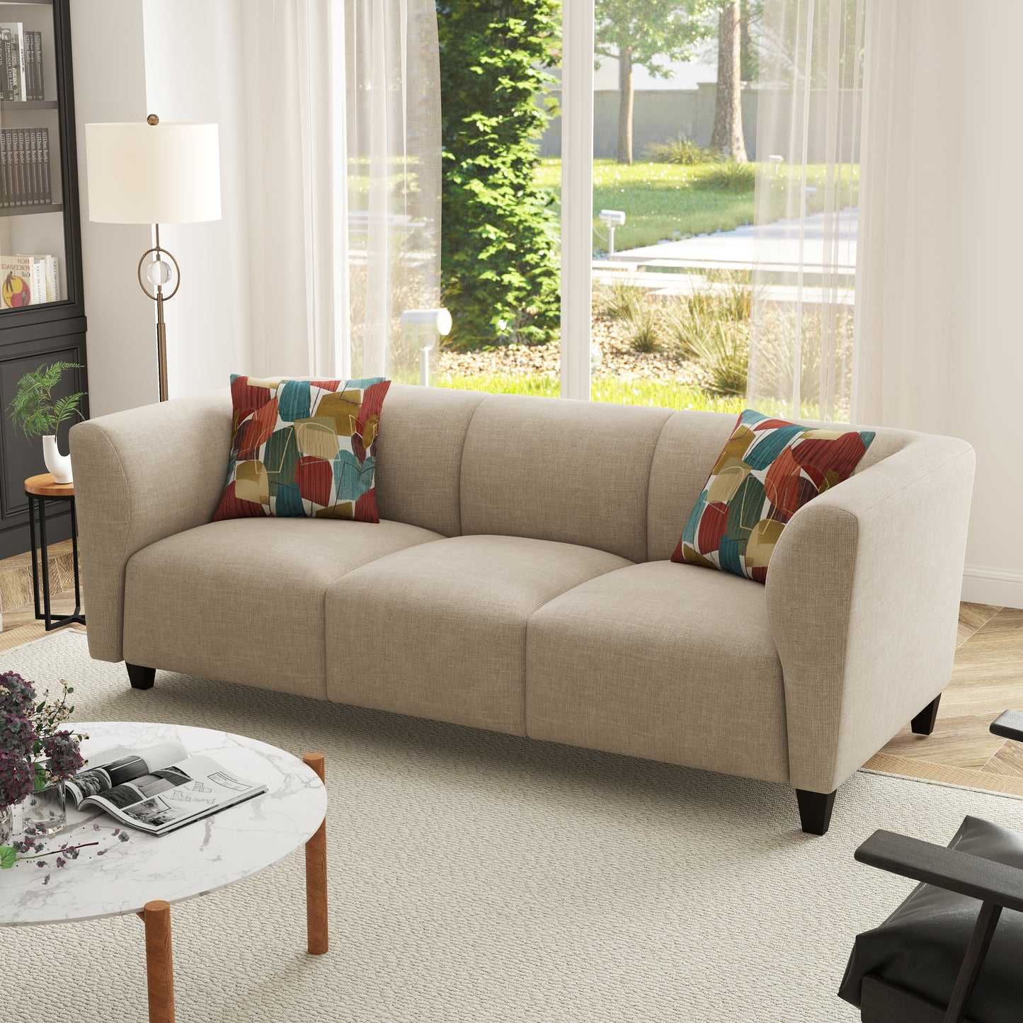 Roundhill Furniture Della Upholstered Stationary Sofa