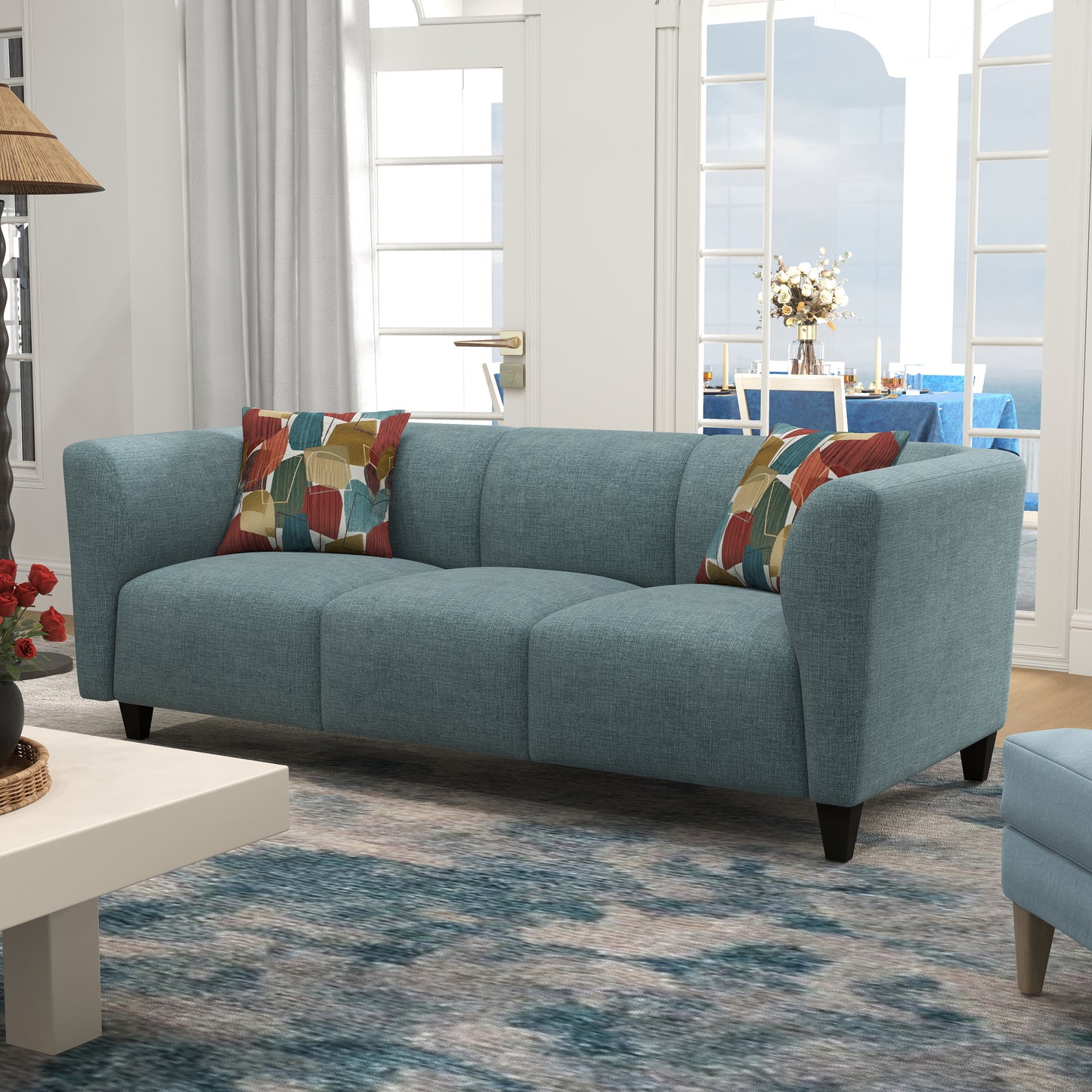 Roundhill Furniture Della Upholstered Stationary Sofa