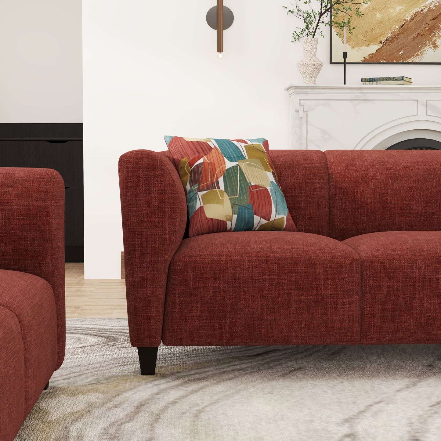 Roundhill Furniture Della Upholstered Stationary Sofa