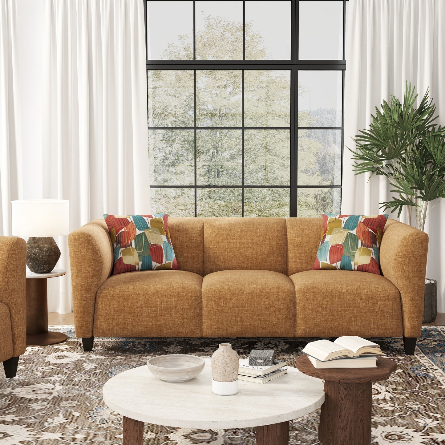 Roundhill Furniture Della Upholstered Stationary Sofa