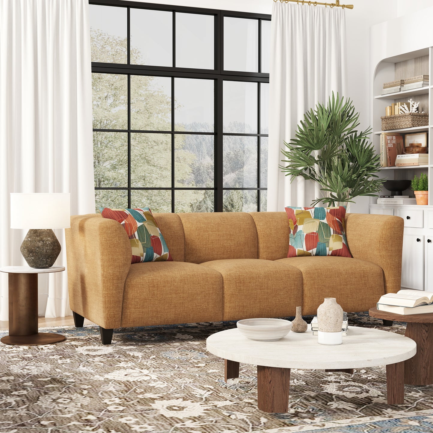 Roundhill Furniture Della Upholstered Stationary Sofa