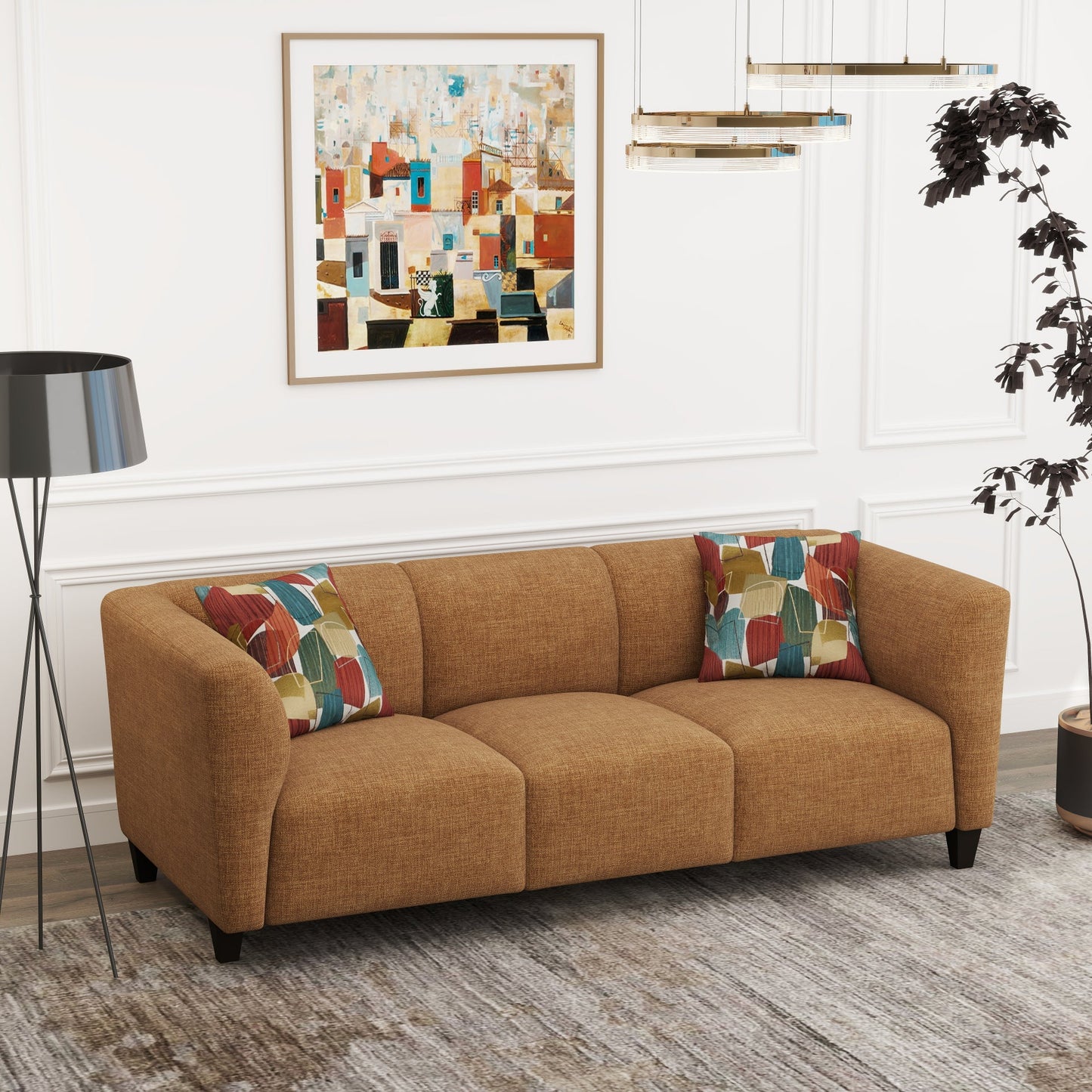 Roundhill Furniture Della Upholstered Stationary Sofa