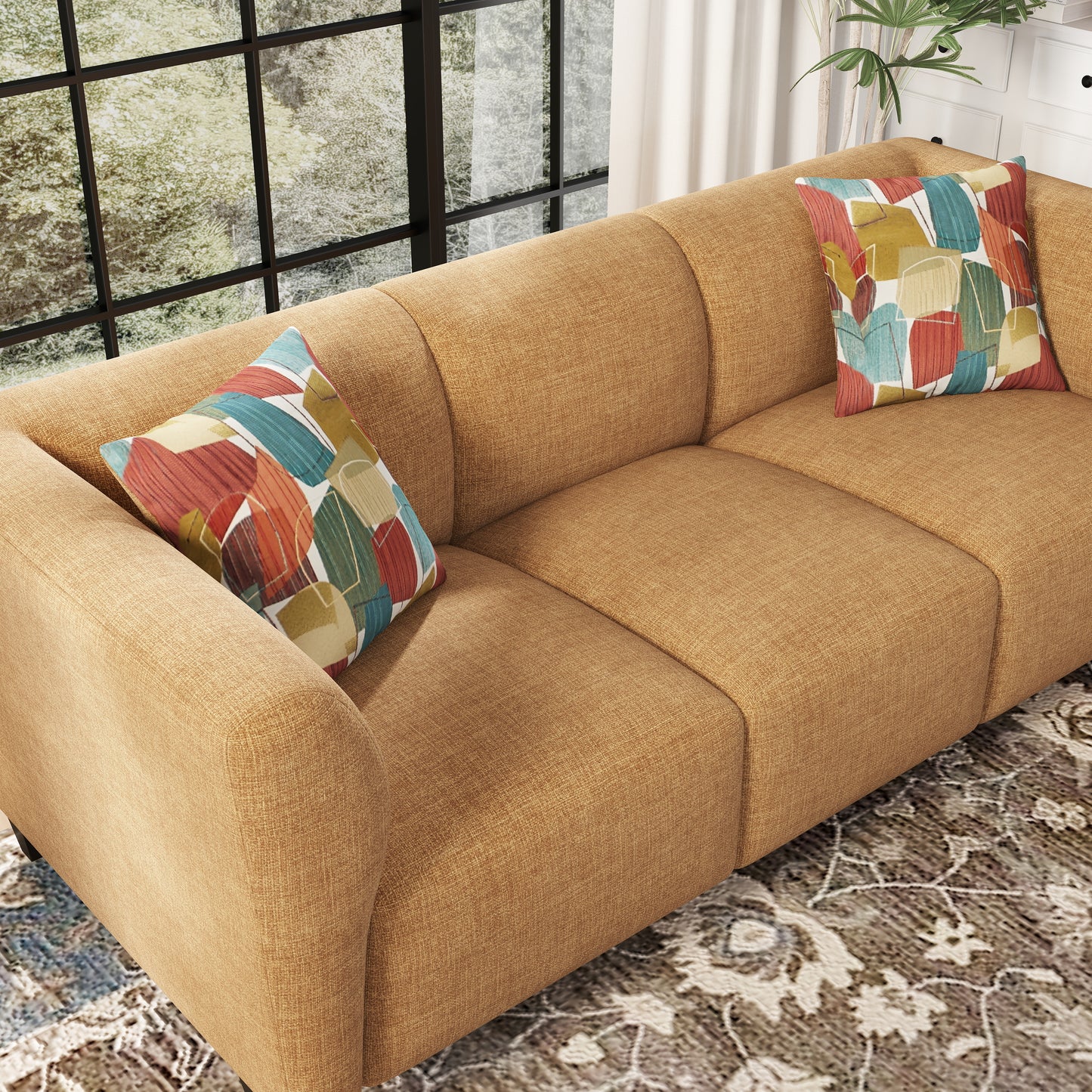 Roundhill Furniture Della Upholstered Stationary Sofa