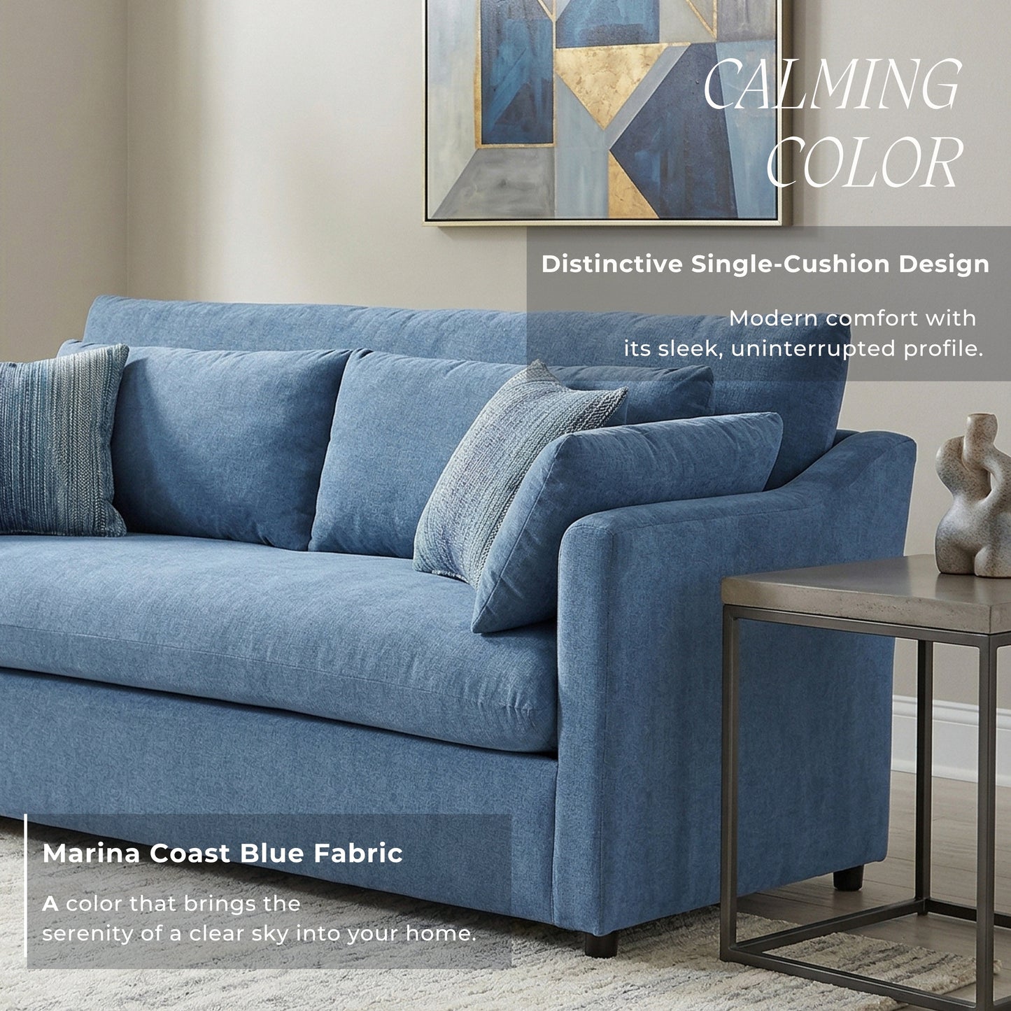 Roundhill Furniture Wilson Contemporary Upholstered Sofa
