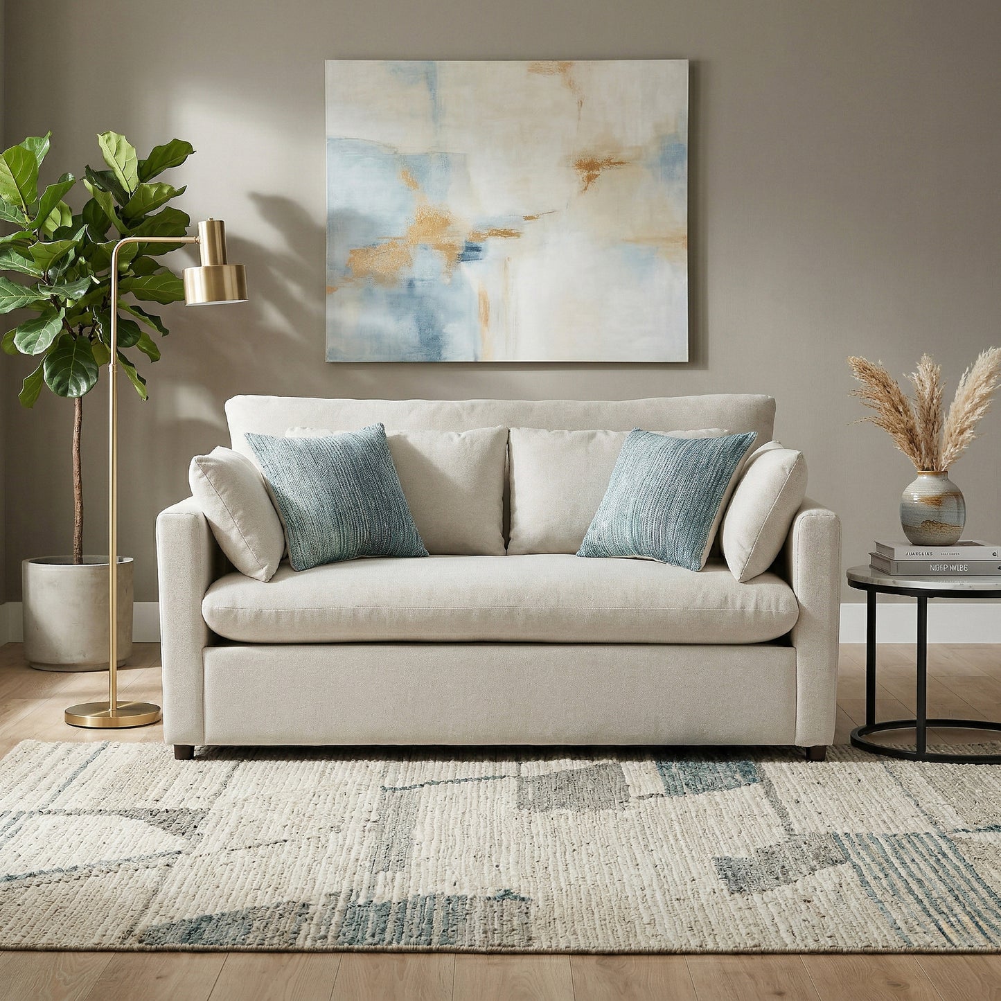 Roundhill Furniture Wilson Contemporary Upholstered Loveseat