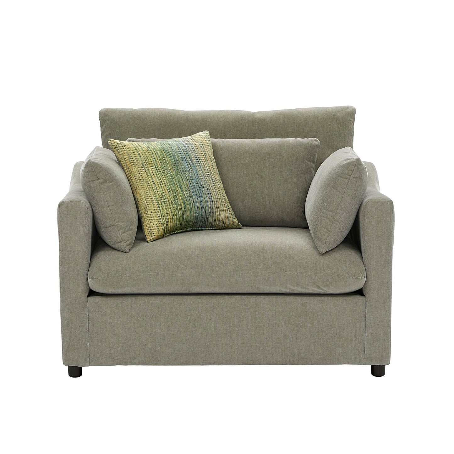 Roundhill Furniture Wilson Contemporary Upholstered Cuddle Chair