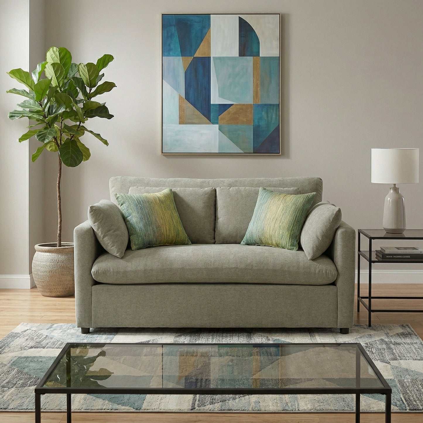 Roundhill Furniture Wilson Contemporary Upholstered Loveseat