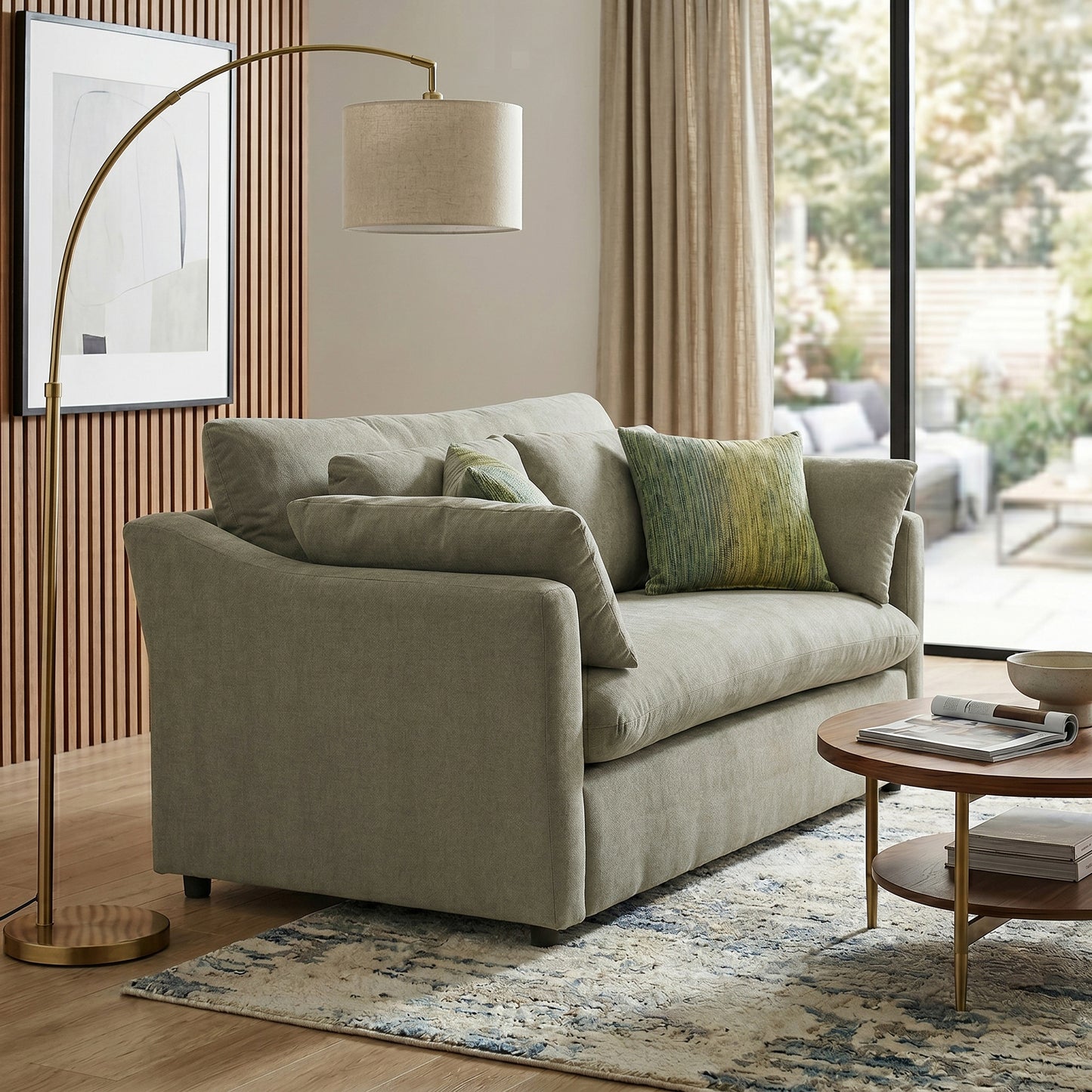 Roundhill Furniture Wilson Contemporary Upholstered Loveseat
