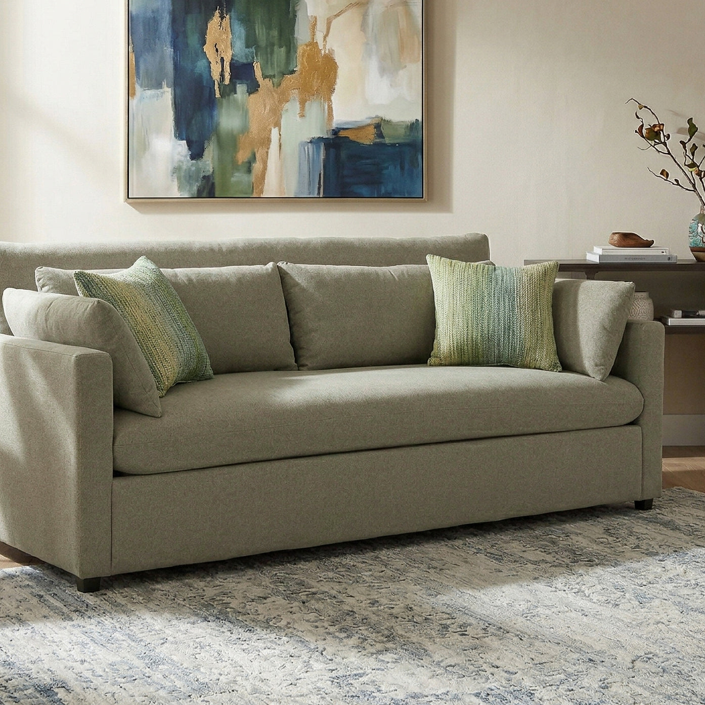Roundhill Furniture Wilson Contemporary Upholstered Sofa
