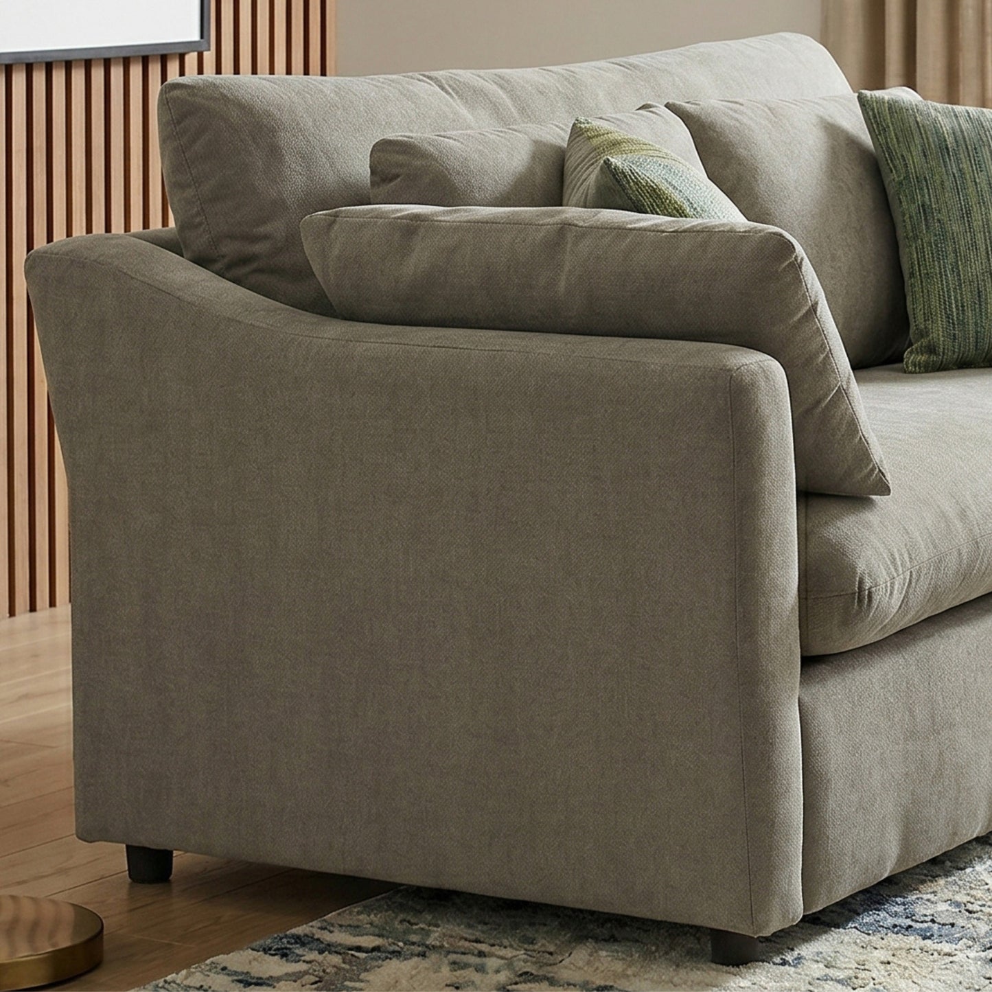 Roundhill Furniture Wilson Contemporary Upholstered Sofa