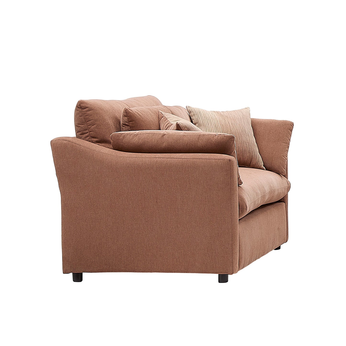 Roundhill Furniture Wilson 2-Piece Living Room Set, Chair and Ottoman