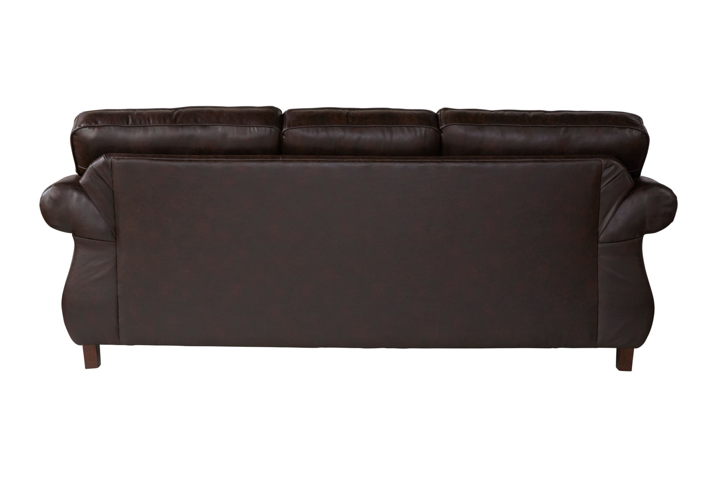 Leinster Faux Leather Upholstered Nailhead Sofa in Espresso