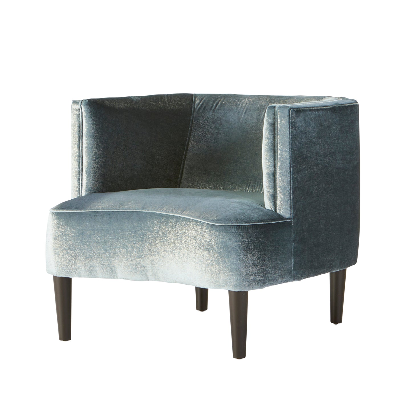 Roundhill Furniture Nari Modern Pillow Back Fabric Nailhead Trim Living Room Collection, Moondance Mist