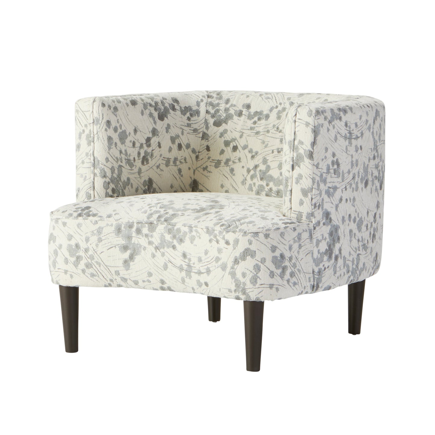 Roundhill Furniture Nari Modern Pillow Back Fabric Nailhead Trim Living Room Collection, Moondance Mist