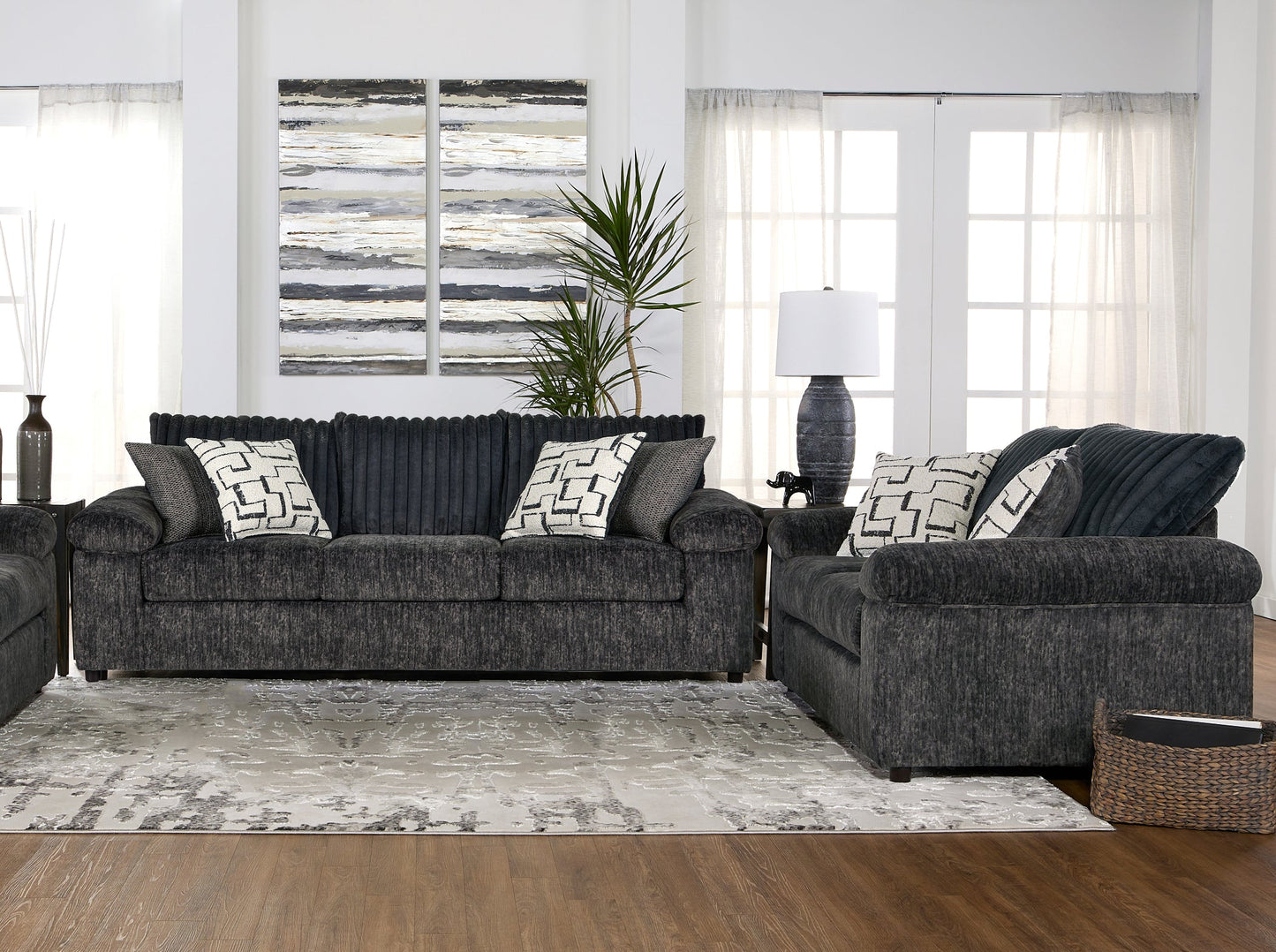 Roundhill Furniture Nason Wide Wale Corduroy Living Room Sofa Collection