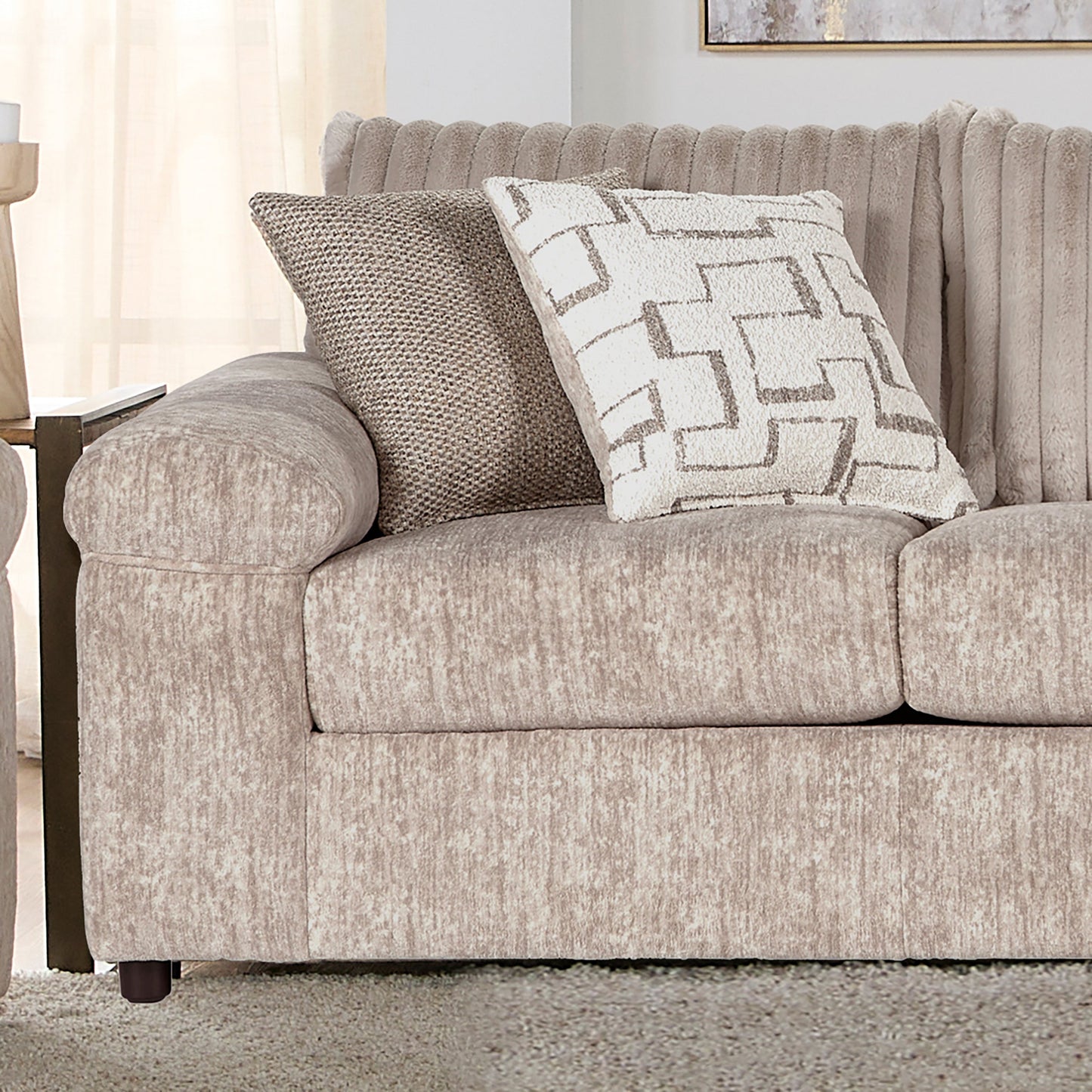 Roundhill Furniture Nason Wide Wale Corduroy Living Room Sofa Collection