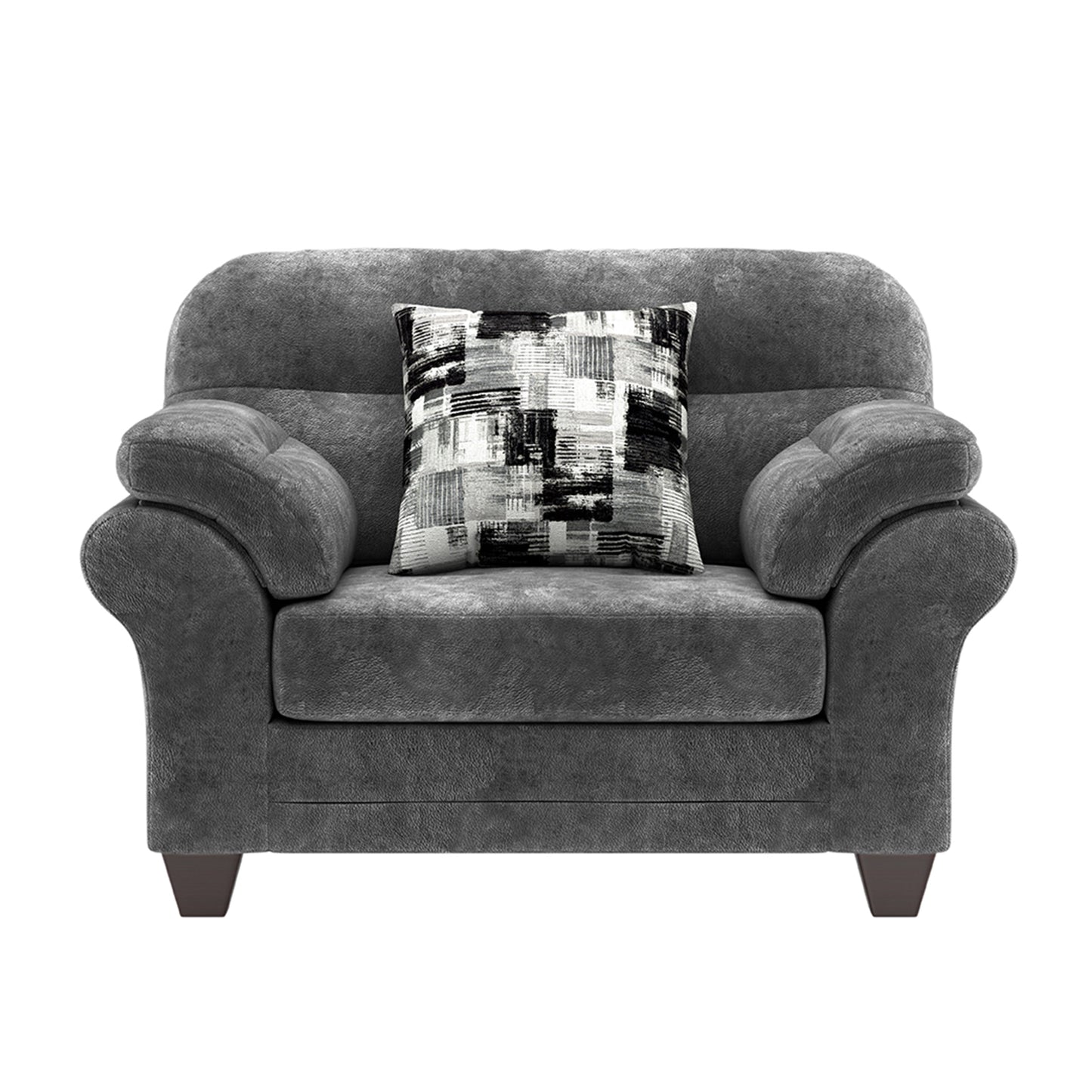 Bonarse Fabric Cuddle Chair in Wonderland Slate