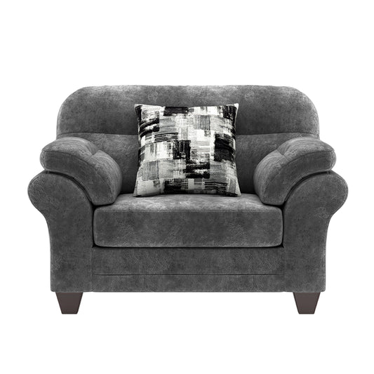 Bonarse Fabric Cuddle Chair in Wonderland Slate