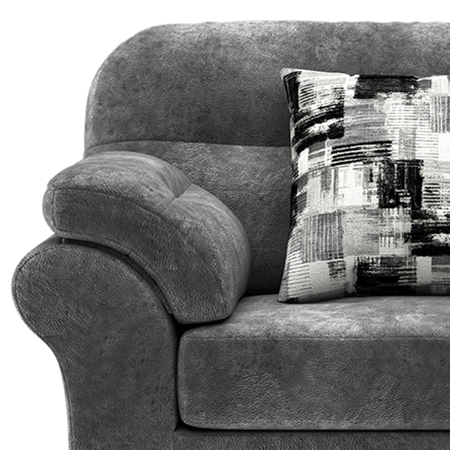 Bonarse Fabric Cuddle Chair in Wonderland Slate