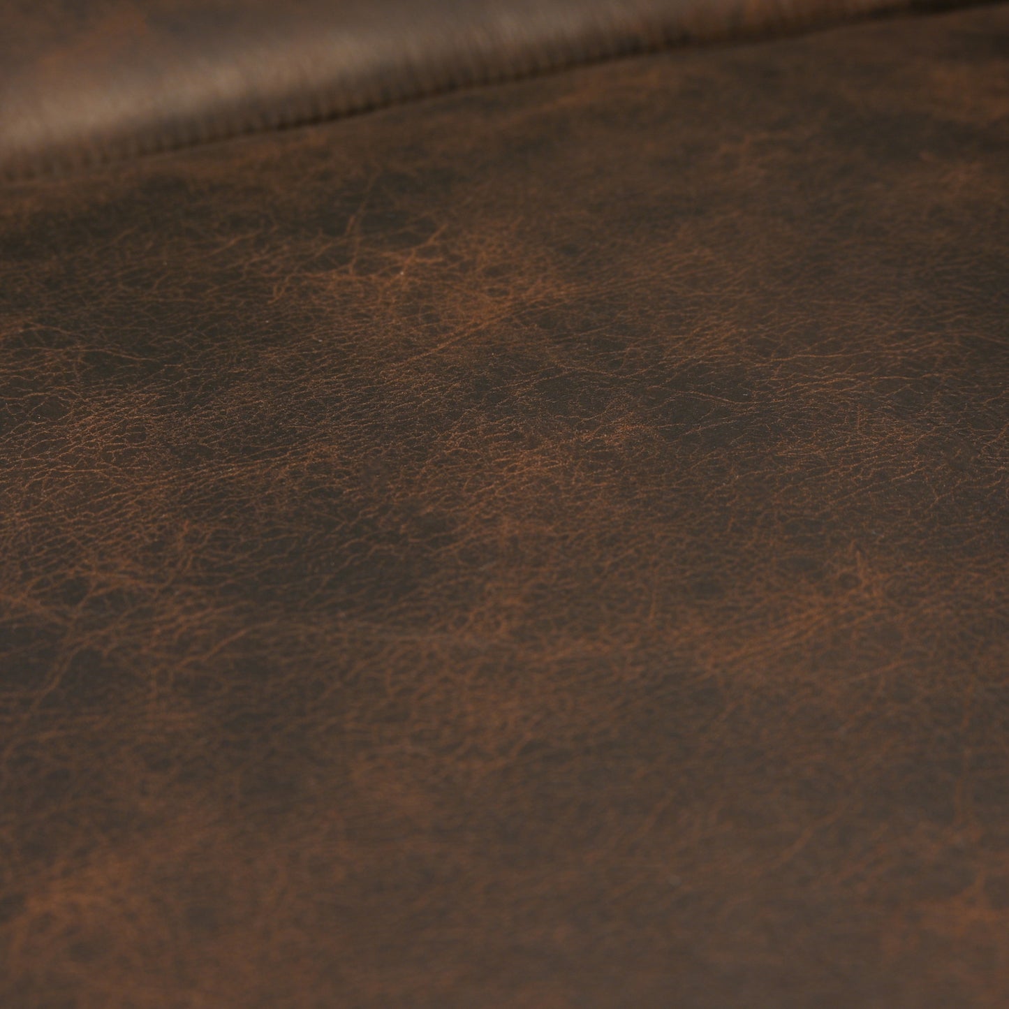 Horton Faux Leather Chesterfield Living Room Collection, Brownie