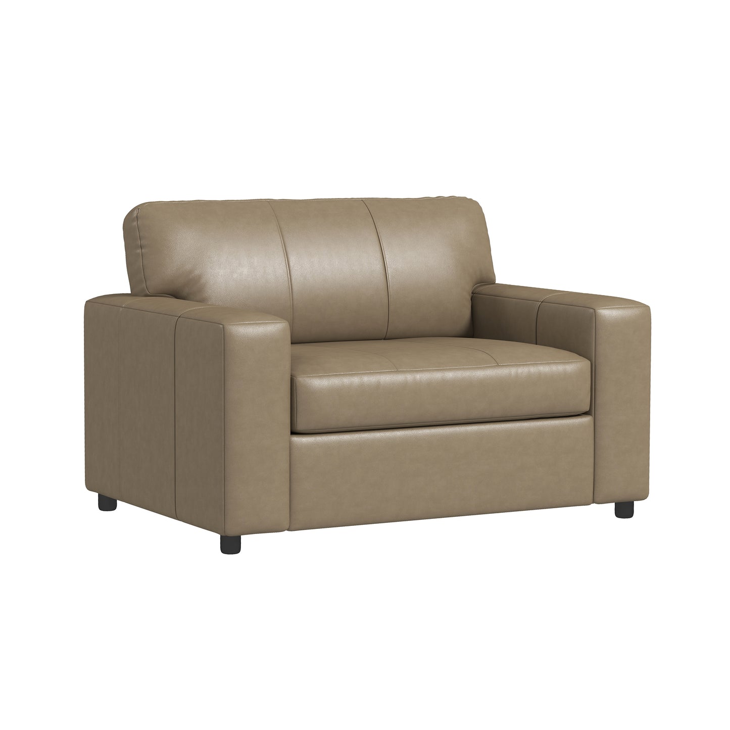 Roundhill Furniture Sakan Leather Upholstered Cutler Lounge Chair