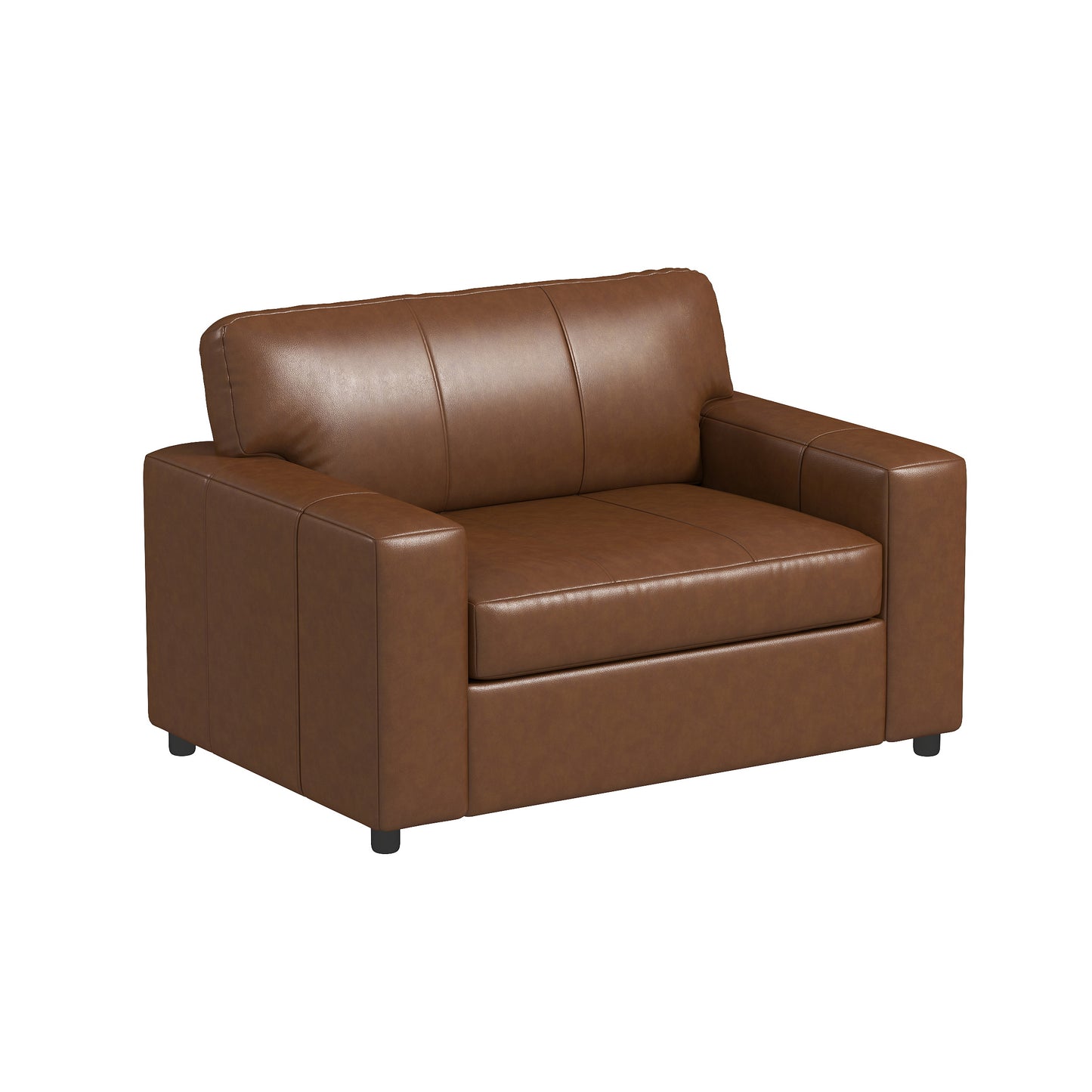 Roundhill Furniture Sakan Leather Upholstered Cutler Lounge Chair