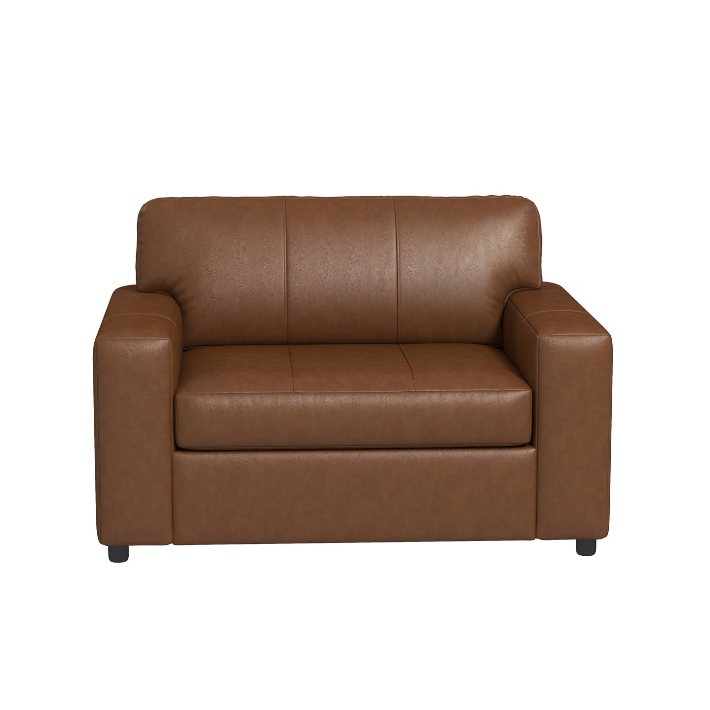 Roundhill Furniture Sakan Leather Upholstered Cutler Lounge Chair