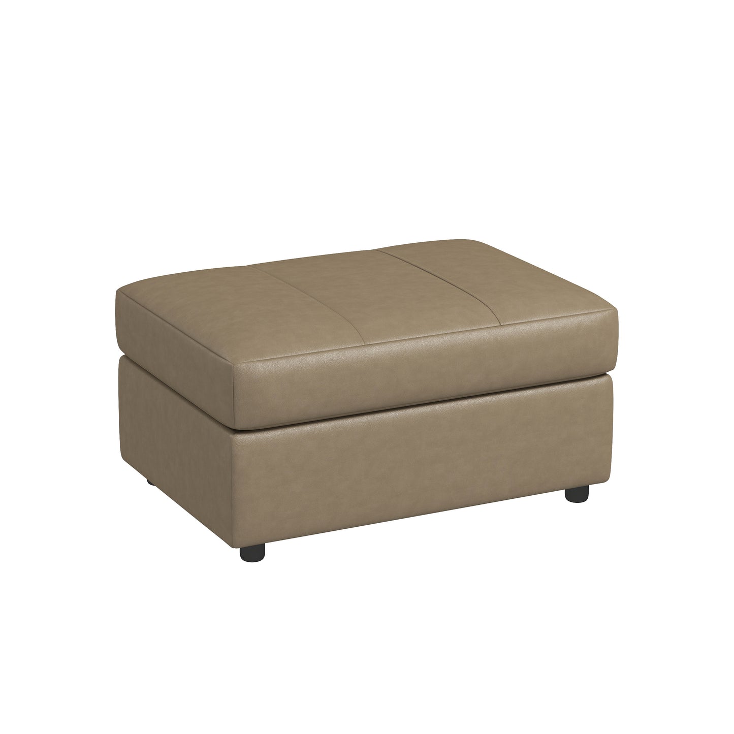 Roundhill Furniture Sakan Leather Upholstered Ottoman