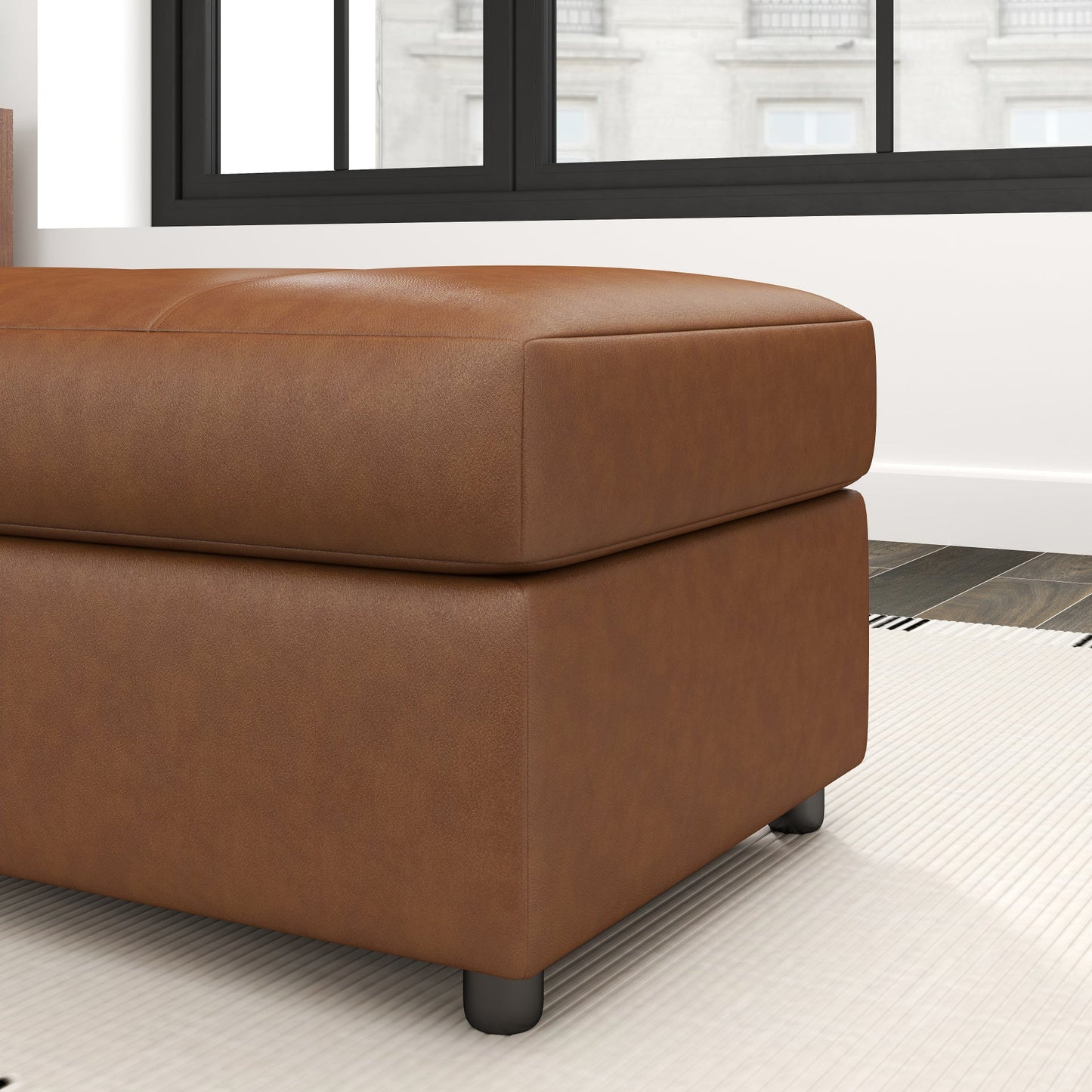 Roundhill Furniture Sakan Leather Upholstered Living Room Collection