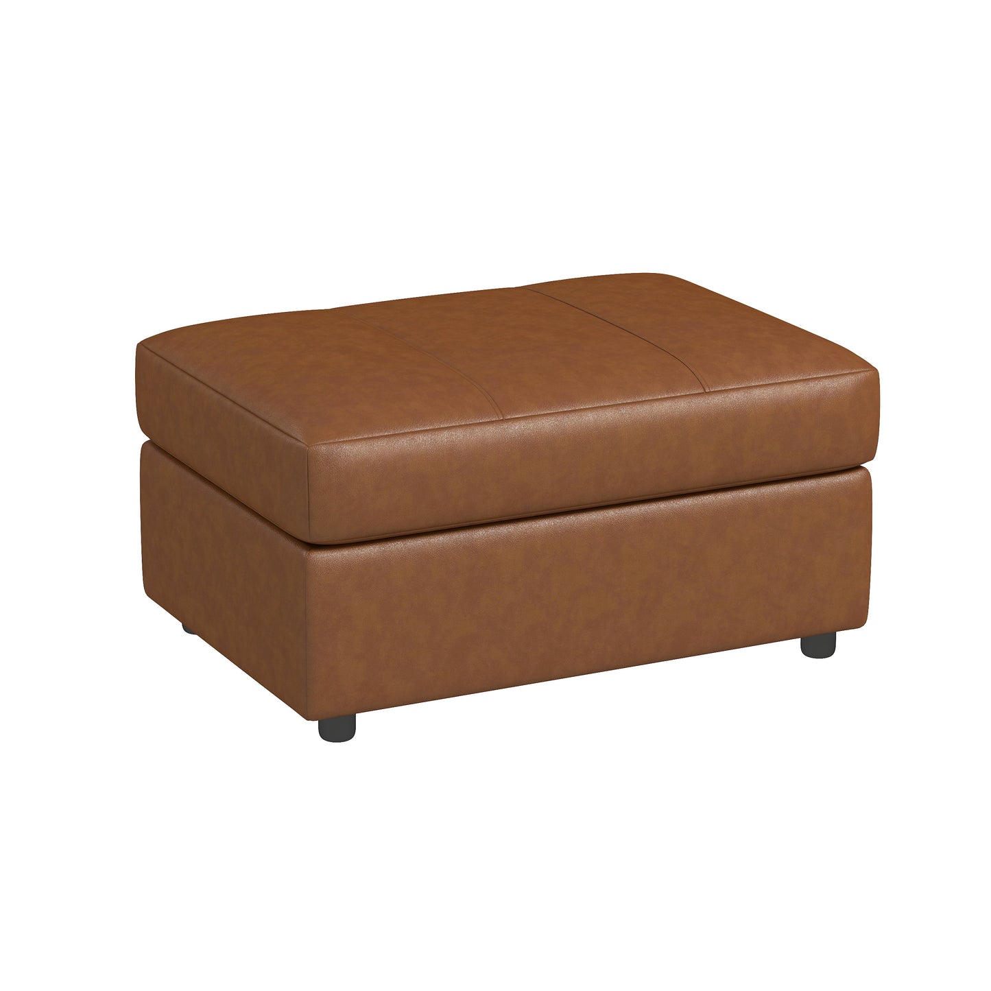 Roundhill Furniture Sakan Leather Upholstered Ottoman