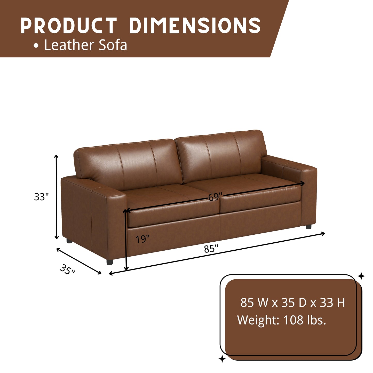 Roundhill Furniture Sakan Leather Upholstered Living Room Collection