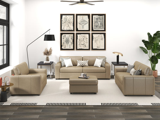 Roundhill Furniture Sakan Leather Upholstered Living Room Collection