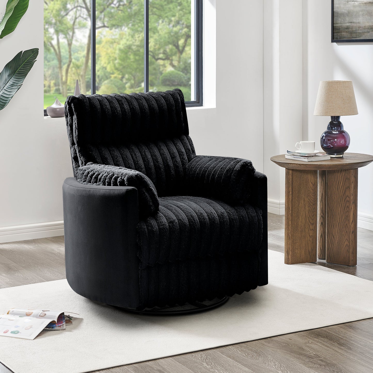 Roundhill Furniture Bocaton Wide Wale Corduroy Upholstery Manual Recliner