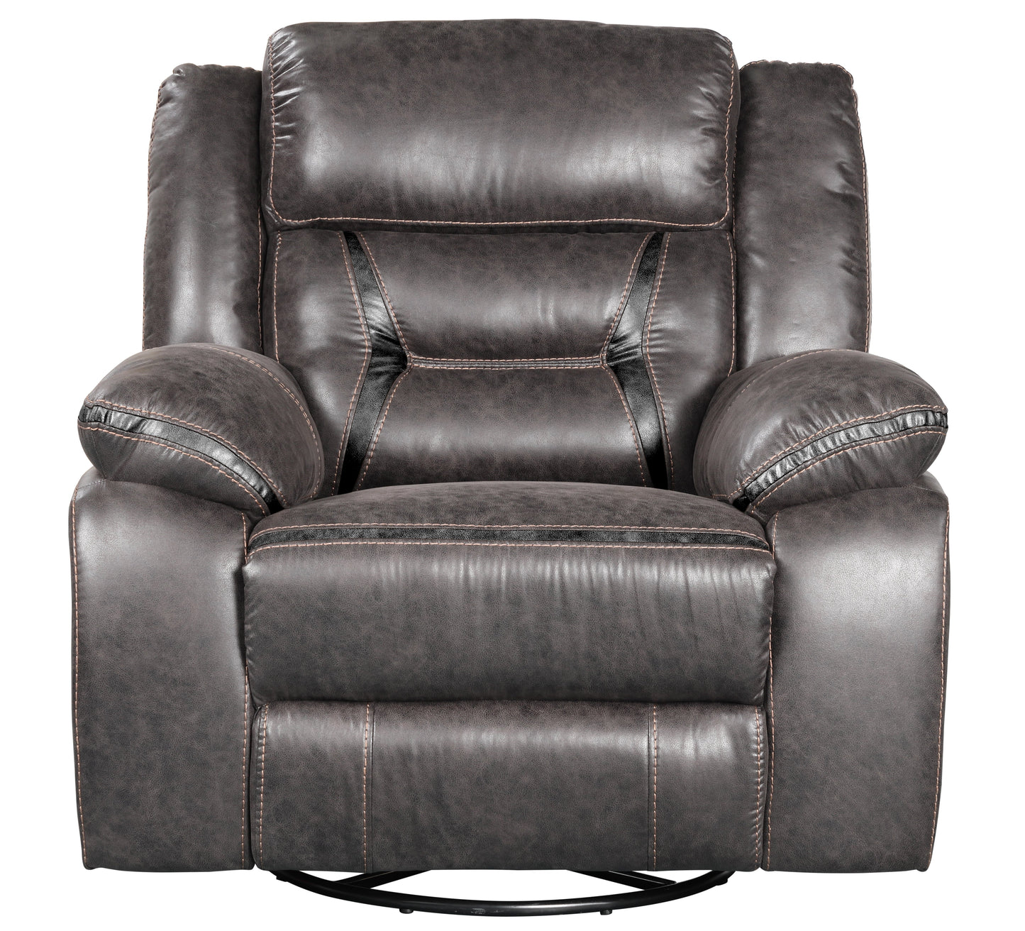 Elkton Manual Motion Reclining Living Room Collection, Dark Chestnut