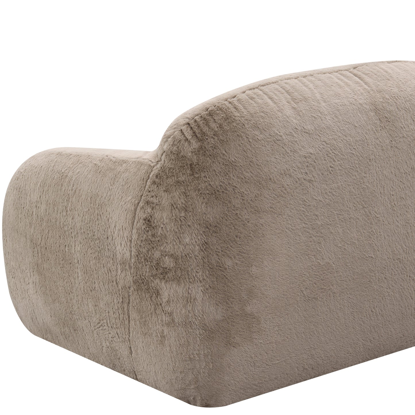 Roundhill Furniture Adell Polar Bear 2-Piece Living Room Set, Sofa and Swivel Chair