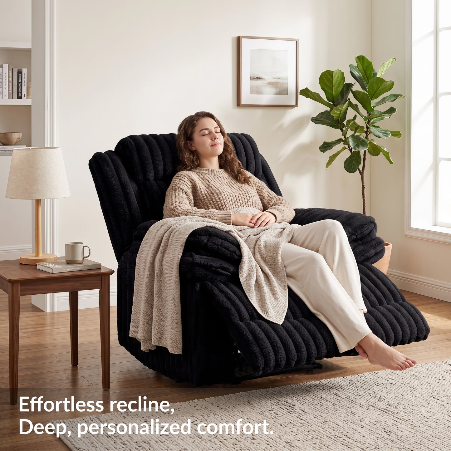 Roundhill Furniture Ardello Manual Recliner with Wide-Wale Corduroy Upholstery