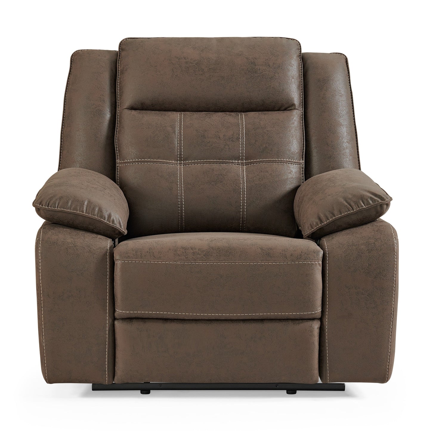 Lesley Transitional Manual Motion Recliner, Brown