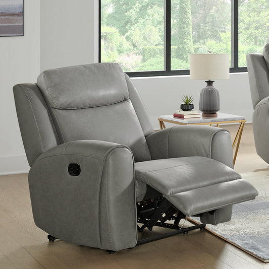 Wesley Transitional Manual Motion Recliner, Gray