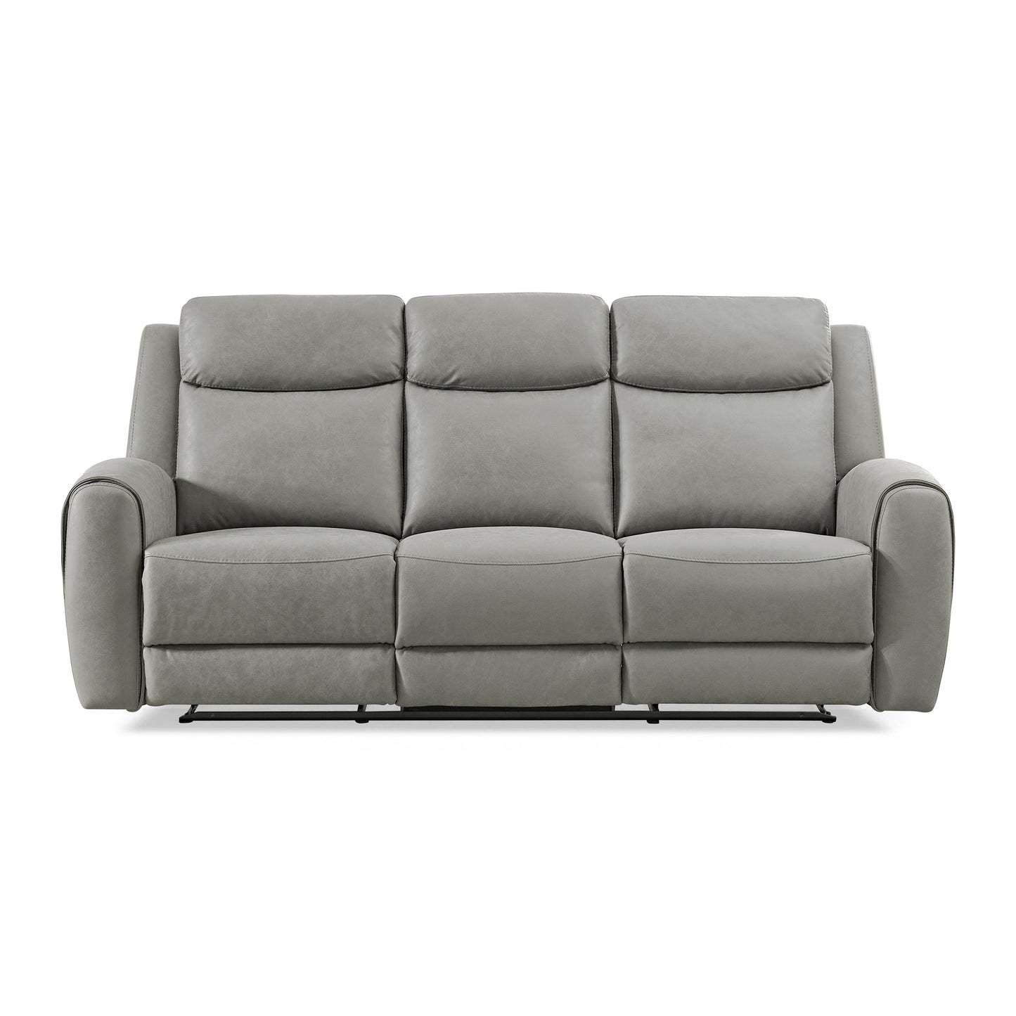 Wesley Transitional Manual Reclining Sofa, Gray