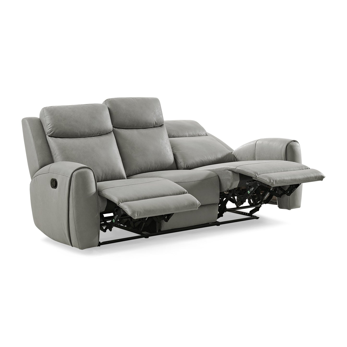 Wesley Transitional Manual Reclining Sofa, Gray