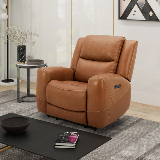 Roundhill Furniture Cozura Leather Power Recliner