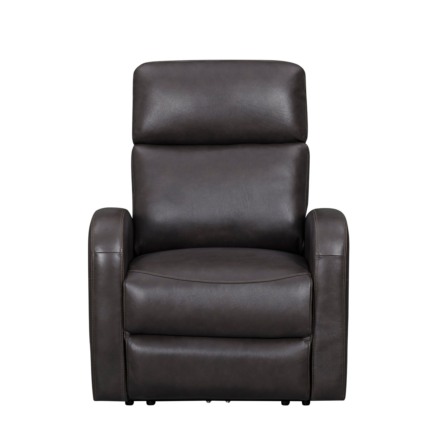 Roundhill Furniture Noah Leather Power Recliner Chair with Charging Port, One-Touch Electric Reclining Armchair