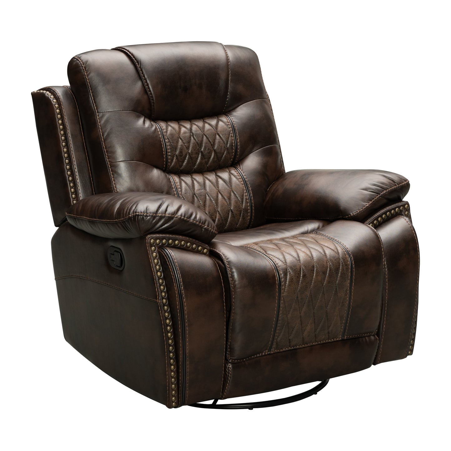 Kovel Faux Leather Recliner, Brown