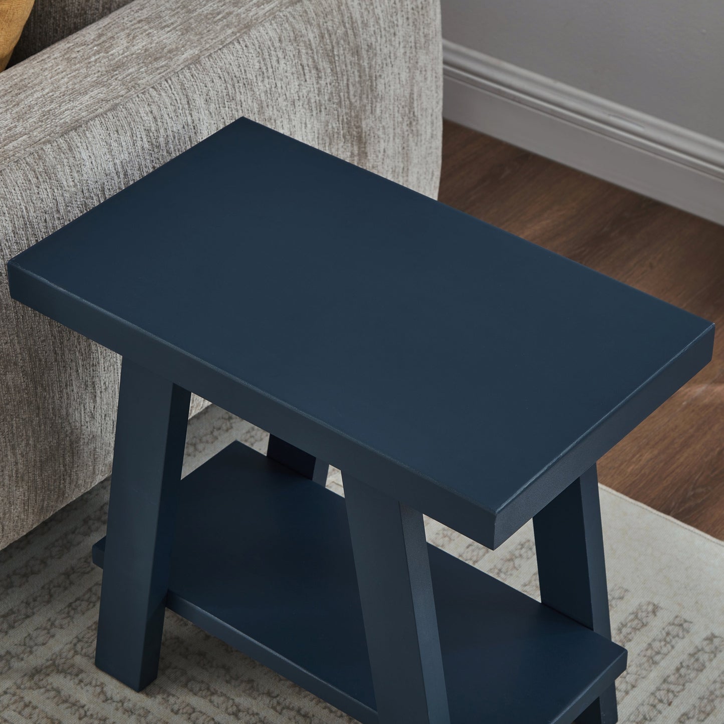 Roundhill Furniture Athens Contemporary Wood Shelf Side Table